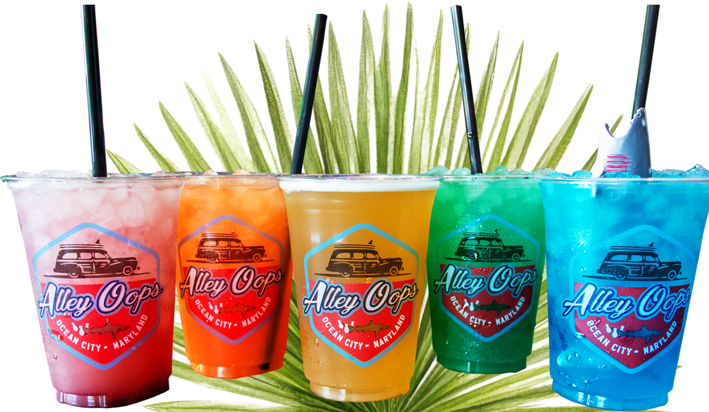 Alley Oops colorful drinks